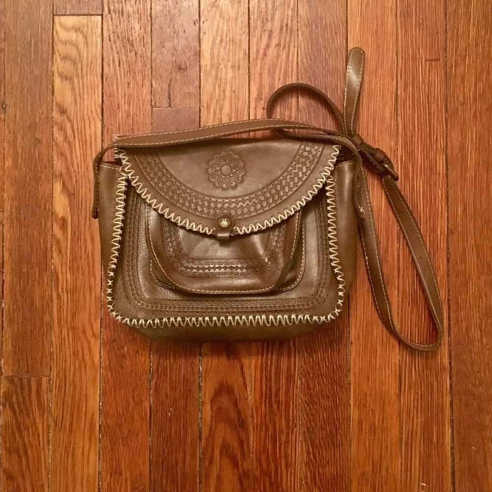 Patricia Nash leather shoulder/cross-body bag